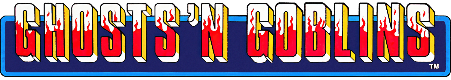Ghosts 'N Goblins logo for Commodore 64